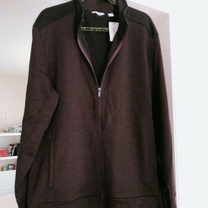 New Calvin Klein Full Zip Men’s Sweater Jacket